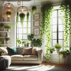 HANGINGPLANTS BRING LIFE IN ROOM,LIVING ROOM