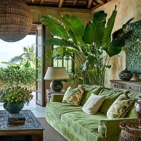 A Modern Jungle Indoors,LIVING ROOM