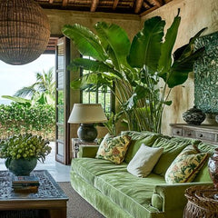 A Modern Jungle Indoors,LIVING ROOM