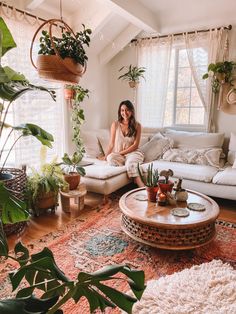 “Green corners, cozy vibes, and calm energy—welcome home.”