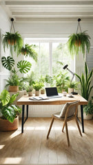 A daughter’s room adorned with plants becomes a haven of beauty, calm, and creativity.