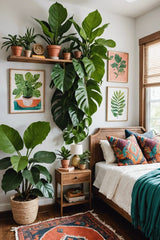 Make your guests feel truly welcome with the fresh touch of indoor plants in the guest room