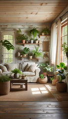 WHERE PLANTS AND PEOPLE THRIVE,LIVING ROOM,20 X 20,The Perfect Plant-Filled Reading Spot