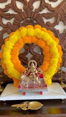 gnapati decoration of real flowers